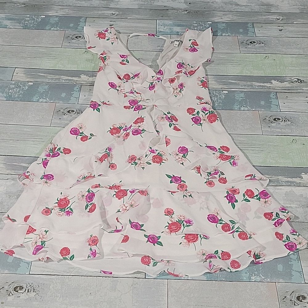 EXPRESS Floral Print Dress sz 4